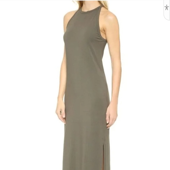 Theory Brown Halter Sheath Maxi Dress Casual - Picture 4 of 8